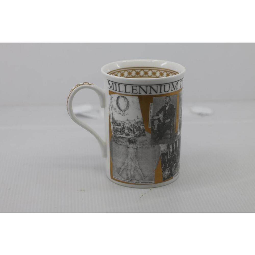 Y2K Vintage Crown Trent Elite Bone China Millennium 1000-2000 Mug - RARE - HTF